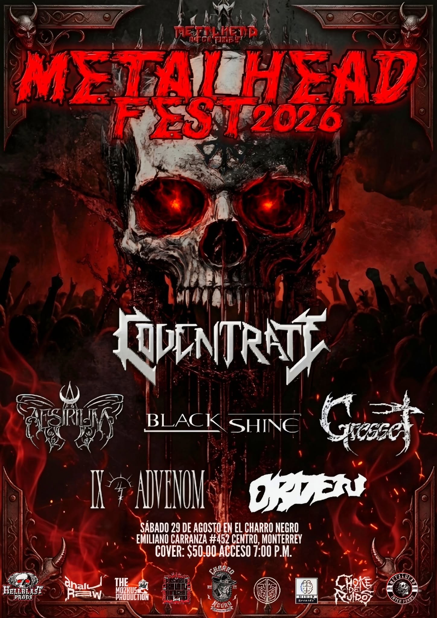 Cartel Metalhead Fest Monterrey